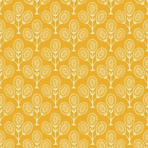 Halo Floral V1 marigold yellow SMALL