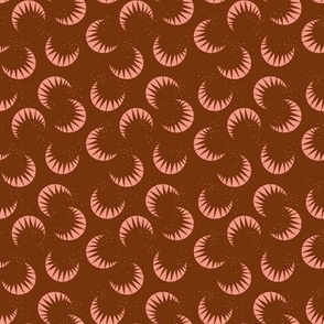 moonies cinnamon brown peach MEDIUM 8x8