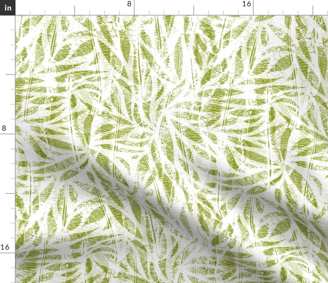 Vintage Bamboo Texture - Grass Green / Large