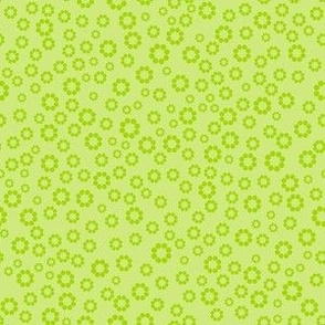 Mini Ditsy Sprocket Dotted Ring Blender in Honeydew Green and Lime Green
