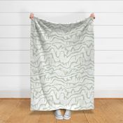 Abstract Serenity in Light Sage Green and White – Large Scale