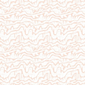 Abstract Serenity in Peach and White – Small Scale