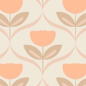Retro Tulip - Peach Fuzz - Pantone Color of the Year 2024