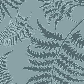 Whispering Ferns - 3022 jumbo // Blue-gray