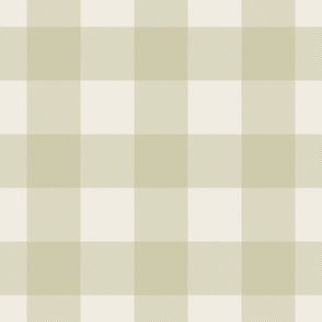 buffalo check - creamy white_ thistle green - tartan plaid contemporary classic checker