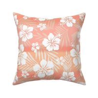 Hawaiian Tie Dye Blend Tropical Hibiscus - Peach Fuzz