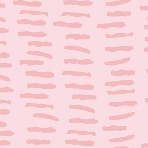 Pink Dashes and Lines - Hand Drawn Pattern 