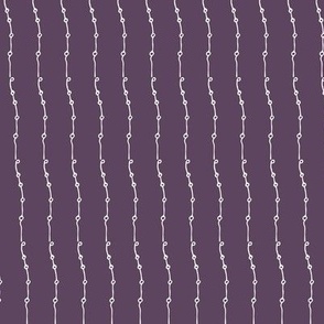 Squiggle Stripes on Dark Purple
