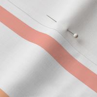 Retro Peach gradient pinstripe in Pantone Peach Plethora