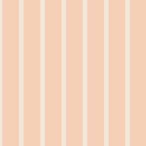 Classic stripe in Peach beige nude Pantone Peach Plethora palette