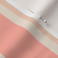 Retro Peach pink pinstripe in Pantone Peach Pearl fuzz