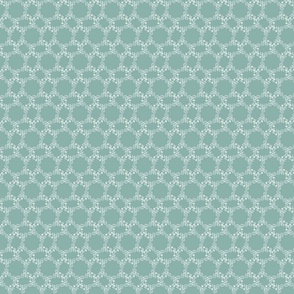Floral Lace on Teal