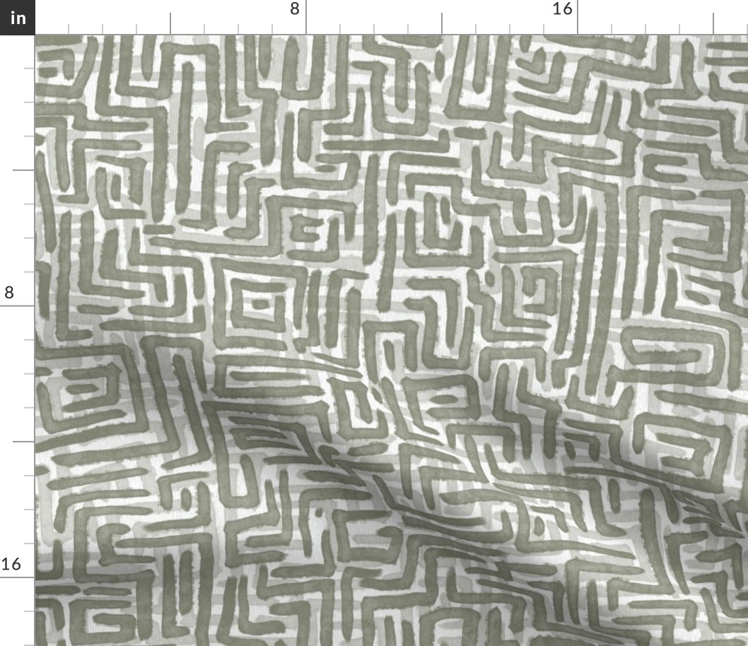 Square Squiggles_Small_Green