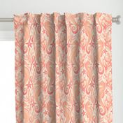 Sweet Seahorses and Starfish in Peach Large