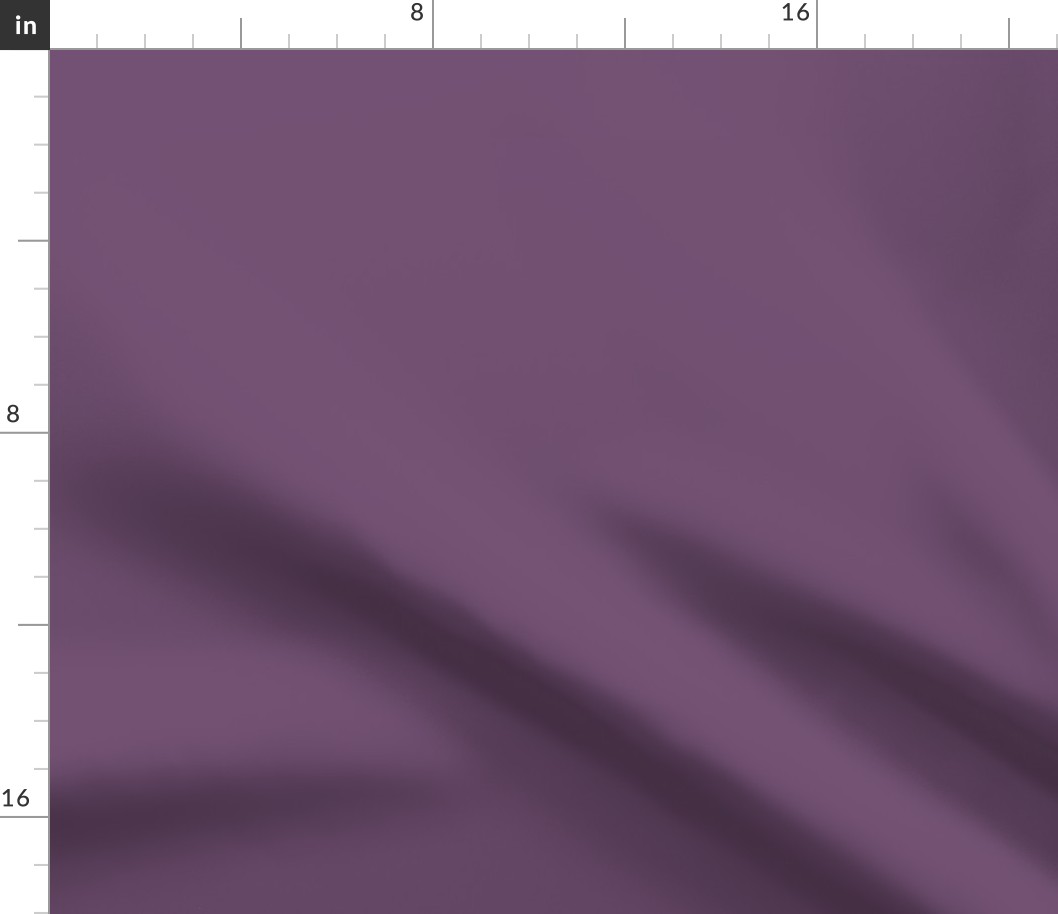 Dusty Purple solid  (#704f73) - Magical Meadow collection - red-purple, muted purple