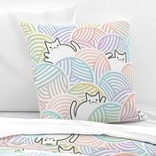 XL - Yarn Cats Rainbow