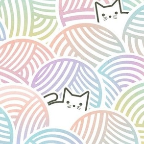 M - Yarn Cats Rainbow