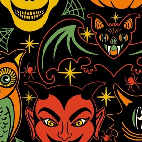 Spooky Season - All Hallows Eve - Black - JUMBO
