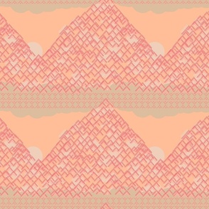 Sunset - Peach Fuzz - Pantone Color of the Year 2024 Wallpaper