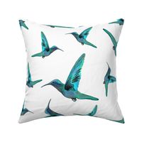 Hummingbird- Teal