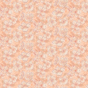 Pantone Peach Fuzz Spring Dogwood- SMALL SCALE