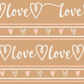 Love Letter Stripes, golden (Large)