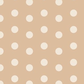 Polka Dot-Honey Peach-Large Scale