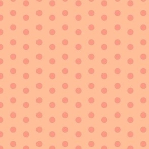  Polka Dot-Peach Fuzz-Small Scale