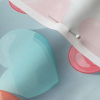 Candy hearts Pastel Colors