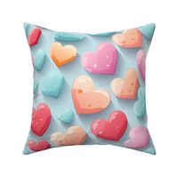 Candy hearts Pastel Colors