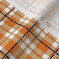 Smaller Scale Team Spirit Football Plaid in Auburn Tigers Orange and Navy Blue (2)