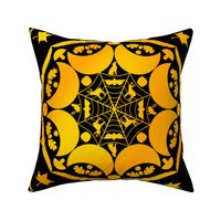 Halloween Autumn Medallian Damask