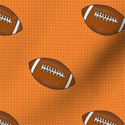 Large Scale Team Spirit Footballs in Auburn Tigers Orange