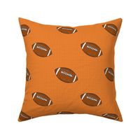 Large Scale Team Spirit Footballs in Auburn Tigers Orange