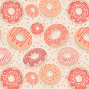Peach Fuzz Donuts
