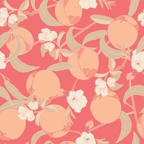 Pantone's Peach Fuzz 2024 Color of the Year on Peaches and Blossoms