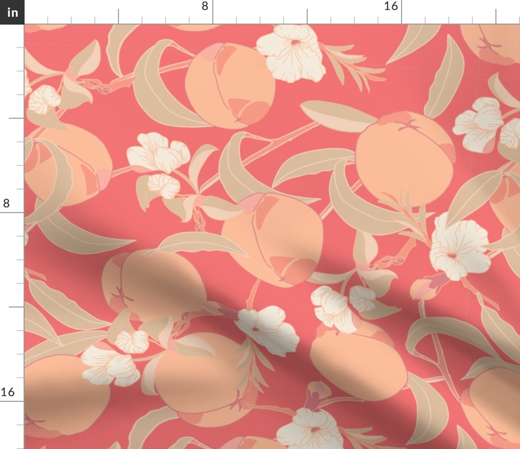 Pantone's Peach Fuzz 2024 Color of the Year on Peaches and Blossoms