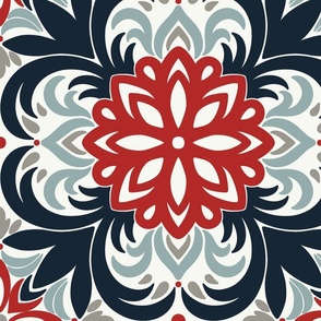 Spanish floral motif