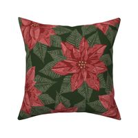 JOLLY CHRISTMAS HOLIDAY FLORAL LARGE