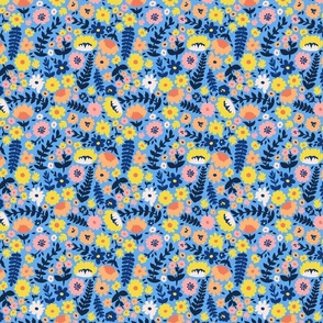 MODERNA DITSY FLORAL- BLUE SML