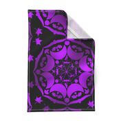 Purple Halloween Medallion Damask