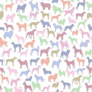 Dogs Pattern - Pastel Colors
