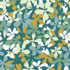  Flower Patch - Sea Green - Large