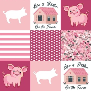 Pink Pig Farm Patchwork
