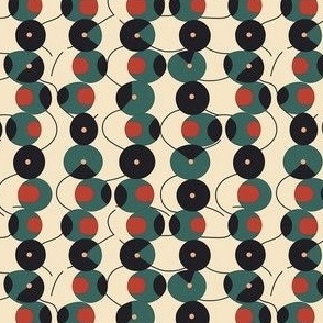 Retro Rhythms - Vinyl Groove Fabric Pattern  