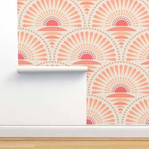 bold minimalism sunset - peach fuzz (large)