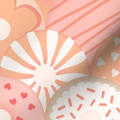 Peachy & Delicious Donuts - Scallop Pattern