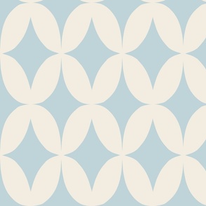Classical geometric texture in light blue color