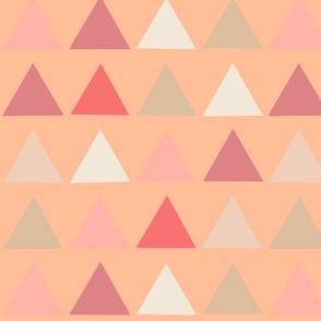 Pantone peach fuzz 2024 triangles 