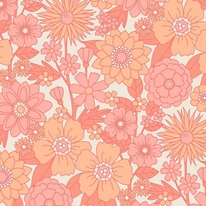 Peachy Keen Floral (Light)